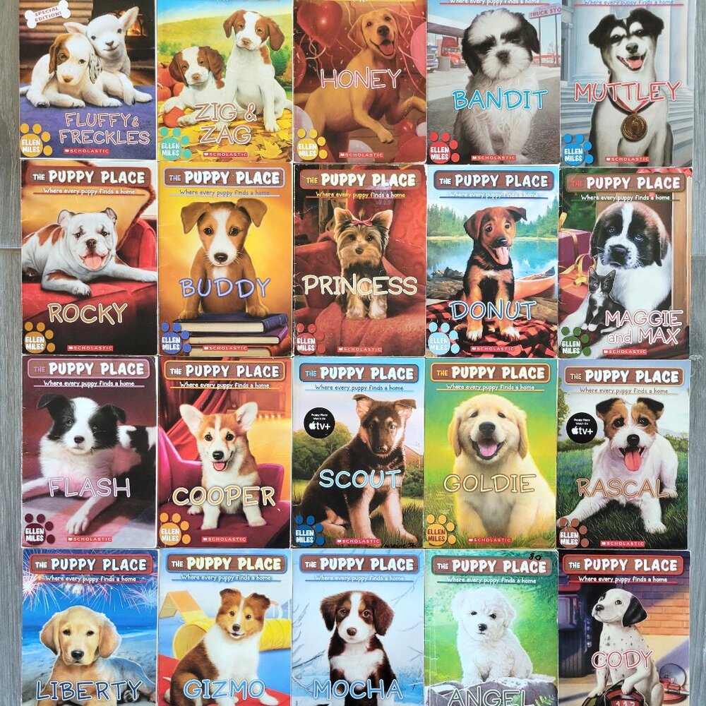 THE PUPPY PLACE DOG PUPPY BOOKS LOT OF 20 BOYS & GIRLS TV SERIES W/ SPECIAL ED.